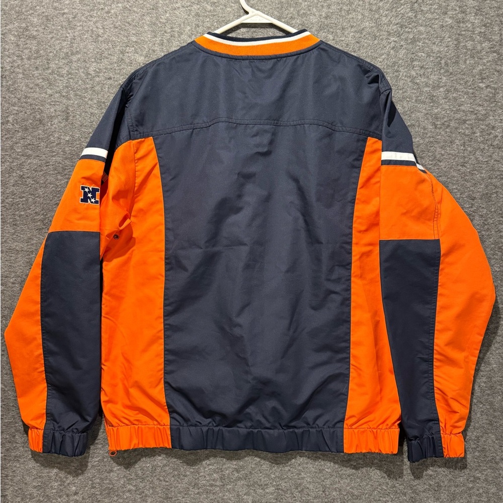 Chicago Bears Pullover Jacket Mens S VNeck Lined Side Zip Embroidered colorblock - Picture 8 of 15
